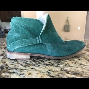 Free People teal booties